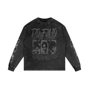 Acid Wash Oversize T.O.F.N.O. Lifestyle Long Sleeve T-Shirt
