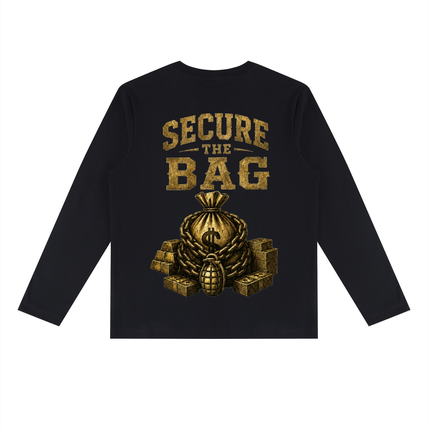 Unisex Heavyweight Secure The Bag Long Sleeve T-Shirt - Image 2